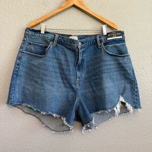 NWT Abercrombie & Fitch High Rise‎ 4" Mom Shorts Size 35(20)